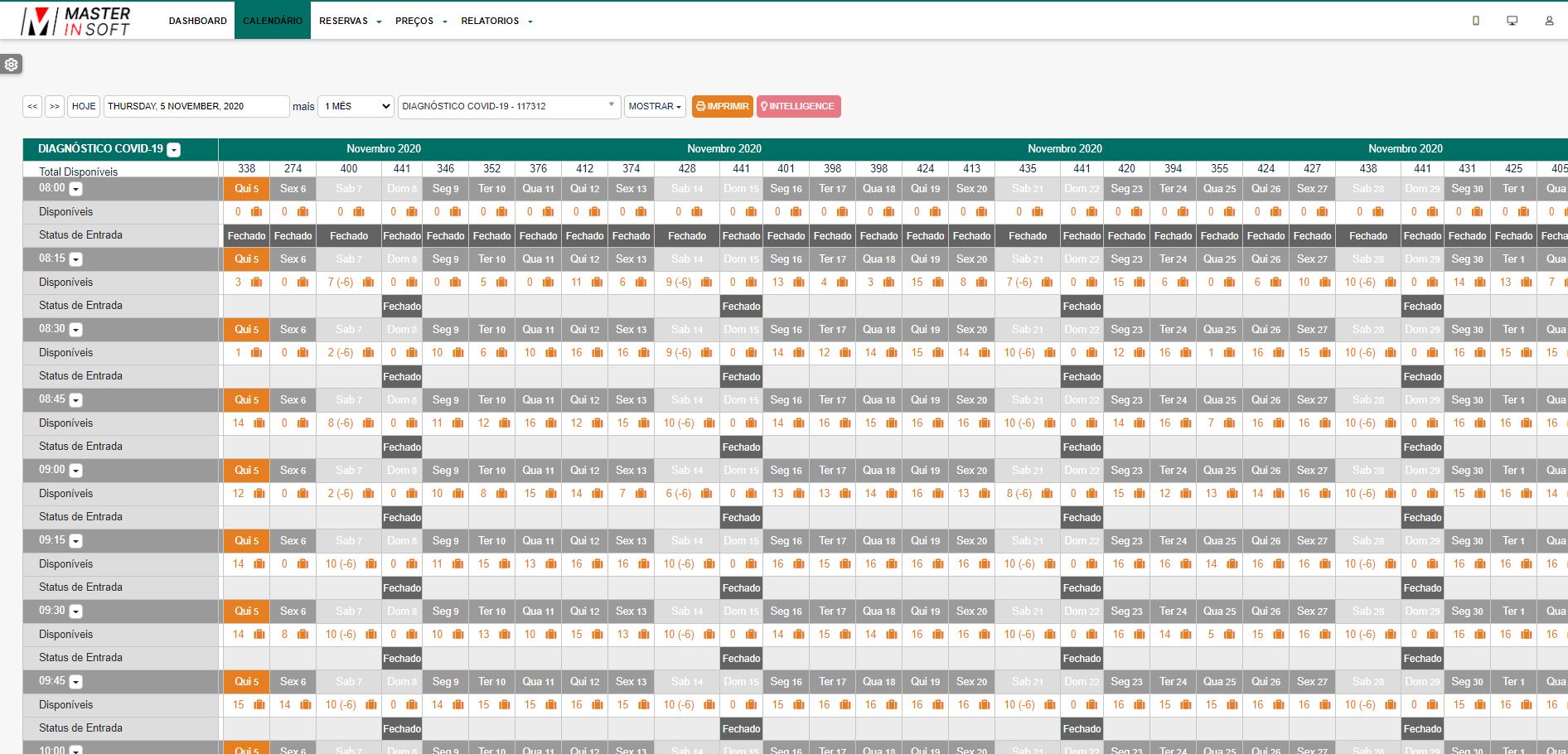 Marcações de consultas